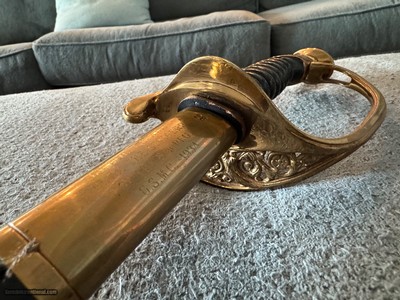 EVEN LIWER, LOWER PRICE Outstanding USMC Model 1875 NCO Presentation Sword - Image 9 of 25