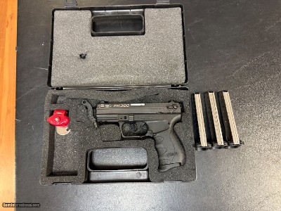 Lower price. As new Walther PK 380 semi automatic.