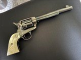 Interesting 1st. Generation Colt SAA .45 LC. 7 1/2” bbl. Long Flute cylinder. - 4 of 25