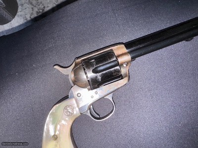 Lower price. Interesting 1st. Generation Colt SAA .45 LC. 7 1/2” bbl. Long Flute cylinder. - Image 1 of 25