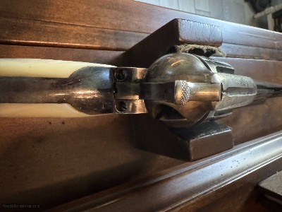 Lower price. Interesting 1st. Generation Colt SAA .45 LC. 7 1/2” bbl. Long Flute cylinder. - Image 11 of 25