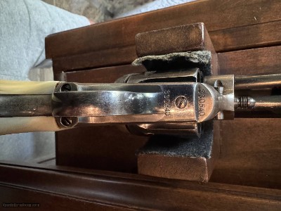 Lower price. Interesting 1st. Generation Colt SAA .45 LC. 7 1/2” bbl. Long Flute cylinder. - Image 17 of 25