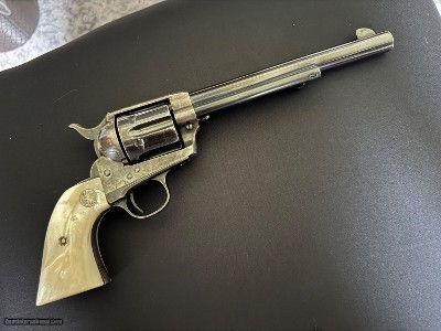 Lower price. Interesting 1st. Generation Colt SAA .45 LC. 7 1/2” bbl. Long Flute cylinder. - Image 4 of 25