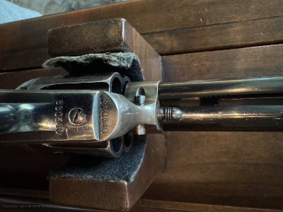 Lower price. Interesting 1st. Generation Colt SAA .45 LC. 7 1/2” bbl. Long Flute cylinder. - Image 18 of 25
