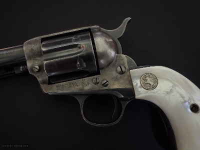 Lower price. Interesting 1st. Generation Colt SAA .45 LC. 7 1/2” bbl. Long Flute cylinder. - Image 7 of 25