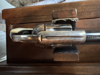 Lower price. Interesting 1st. Generation Colt SAA .45 LC. 7 1/2” bbl. Long Flute cylinder. - Image 12 of 25