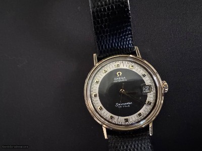 LOWER PRICE. Exquisite, RARE vintage Omega Seamaster De Ville solid 14k Gold case. - Image 2 of 17