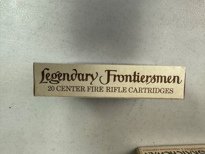 LOWER PRICE Rare Winchester Legendary Frontierman 38-55 ammo. 7 boxes, 1 in cellophane - Image 4 of 4