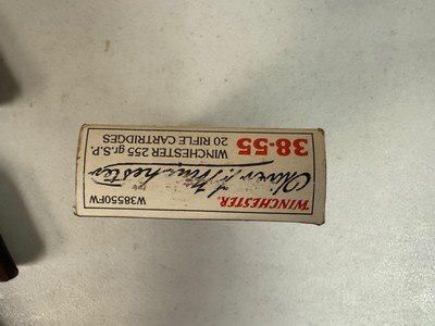 LOWER PRICE Vintage Winchester Oliver F. Winchester 38-55 ammo. 6 boxes. - Image 5 of 6