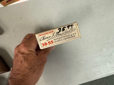 LOWER PRICE Vintage Winchester Oliver F. Winchester 38-55 ammo. 6 boxes. - Image 6 of 6