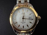 Stunning Vintage Omega Seamaster 120 18k Bezel, 18k/SS bracelet White Wave dial - Image 1 of 12