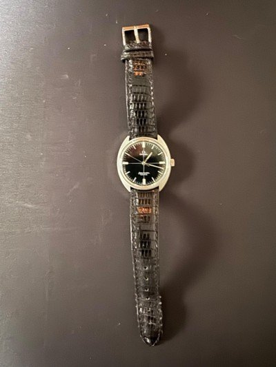 NOT WORKING, but Beautiful Omega Seamaster Cosmic with rare ORIGINAL CROSSHAIR DIAL - Image 3 of 7