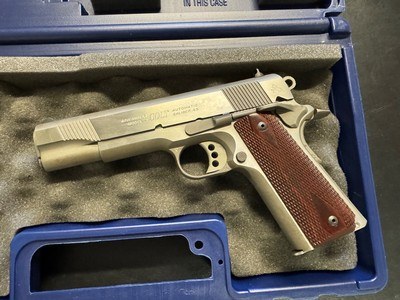 Colt Government Model 1911 5” bbl. .45 ACP. Brushed Stainless Steel - Image 11 of 25