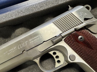 Colt Government Model 1911 5” bbl. .45 ACP. Brushed Stainless Steel - Image 14 of 25