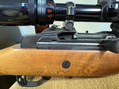 Scarce Near new EXCEPTIONALRuger Mini 30 7.62x39mm. semiautomatic rifle w/scope and sling - Image 13 of 25