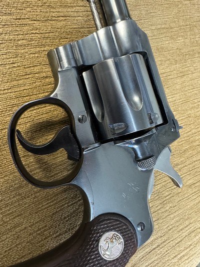 Colt Pre-war. Officers Model 3rd issue Flat Top .38 Special 6”bbl - Image 3 of 25