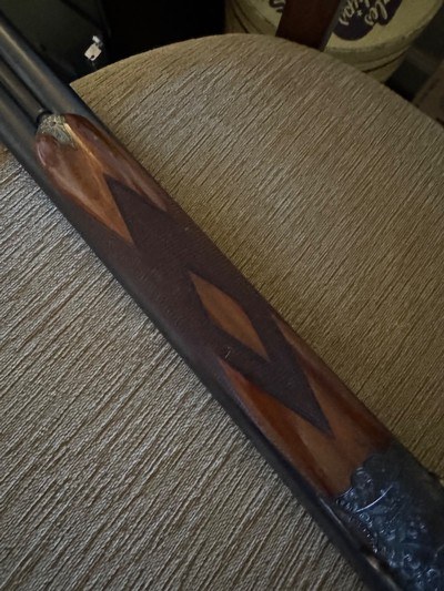 Scarce and outstanding Highly regarded Union Armera Model 214 12 gauge side lock SxS shotgun. - Image 22 of 25