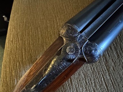Scarce and outstanding Highly regarded Union Armera Model 214 12 gauge side lock SxS shotgun. - Image 14 of 25
