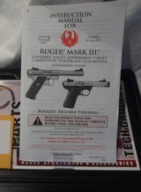 Ruger Mark III 22/45 Target Model 22 Long Rifle Autoloading Pistol 5 1/2 " Barrel - 2 of 6