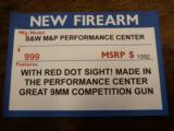 S&W M&P Performance Center 9mm WITH Red Dot AND $100 Gift Card! - 6 of 8