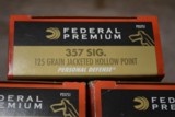 Federal Premium 357 Sig 125 Gr. Personal Defense 250 rds P357S1 - 1 of 5