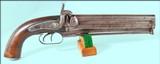 CRIMEAN WAR PERIOD DOUBLE BARREL PERCUSSION OFFICER’S PISTOL - 1 of 9