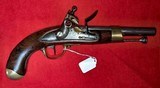 Original French Napoleonic Model An XIII Flintlock Cavalry Pistol made at
Maubeuge
Arsenal - dated 1807 - 1 of 6