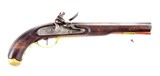 scarce"thomas french"navy model, flintlock pistol, marked "marsh".