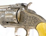 A Great Looking Smith & Wesson First Model American, Colorful, Engraved with Strong Original Finish. - 5 of 9