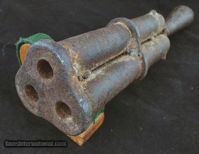 ORIGINAL 16th. CENTRY HAND CANNON, AS FOUND.