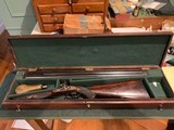 Extremely Rare Sir Joseph Whitworth .451 Percussion Double Rifle With Hexagonal Bore, and Case - 1 of 15