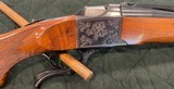 Ruger No. 1 Engraved Rifle in 7x57 With Beautiful Wood in 7x57 built in 1977 Early Red Pad Variation - 10 of 14