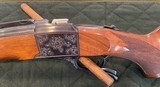 Ruger No. 1 Engraved Rifle in 7x57 With Beautiful Wood in 7x57 built in 1977 Early Red Pad Variation - 4 of 14