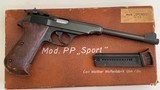 Walther PP Sport "C" .22 Target Pistol with Original Box and two Magazines - 3 of 14