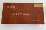 Walther PP Sport "C" .22 Target Pistol with Original Box and two Magazines - 12 of 14