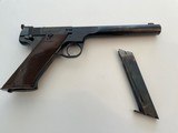 Hi Standard Model "E".22 LR Target Pistol with King Target Sights Front & Rear. Top of the Line High Standard. - 4 of 13