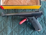 Early Ruger Mark 1 Target with Factory Micro Sights, and Box. Collector Quality 6 7/8