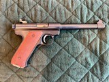 Ruger Mark 1 With Factory Checkered wood grips & Factory Micro Target Sight
COLLECTOR QUALITY - 2 of 5