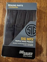 sig sauer triple mag pouch with 3-30 rd. magazines for MPX/ 9m/m - 1 of 2