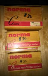 Norma.308magnum 79 deprimed brass very nice. Also have 3 boxes of 20 in .243 winchesterwilling to split up or sell as a package, - 1 of 3