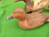 WOODEN DUCK DECOYS 7 TOTAL Louisiana And 1 OLD FACTORY CANVASBACK DRAKE
- 7 of 11