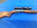 1968 MFG.BELGIUM BROWNING AUTO 22 LONG RIFLE WITH 1.5 X4.5 SCOPE ORIGINAL AND NICE. - 1 of 6