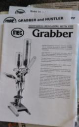 MEC Grabber 12 gauge 2 3/4" Progressive shotshell reloader Clean condition, with the manual and other stuff! - 14 of 15