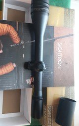 SIGHTRON * 12 X 42 MM A.O. WITH SUNSHADE * FINE CROSSHAIRS WITH A TARGET DOT CENTER *, AMERICAN MADE WITH A LIFE TIME WARRANTY - 2 of 12