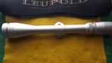 LEUPOLD VARI -X III 3.5 x - 10 - 40 mm SILVER > DUPLEX RETICLE < 1 INCH MAIN TUBE. VERY HIGH CONDITION - 9 of 12