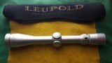 LEUPOLD VARI -X III 3.5 x - 10 - 40 mm SILVER > DUPLEX RETICLE < 1 INCH MAIN TUBE. VERY HIGH CONDITION - 10 of 12