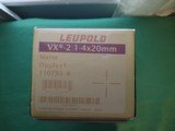 LEUPOLD VARI-X II 1- 4 x 20 mm * NEW IN BOX*, With paperwork matte black finish* no longer made* standard duplex reticle 100 percent - 9 of 11