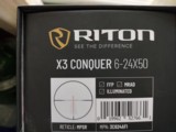 Riton X3 Conquer* 6 -24 X 50 MM ( Front Focal Plane* W / ILLUMINATED RETICLE N.i.B With Papers - 12 of 15