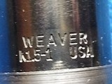WEAVER * K - 1.5 -1 . USAWITH ( RARLY SEEN * POST RETICLE *) VERY CLEAR OPTICS 1" TUBE - 2 of 7