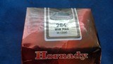 HORNADY: 264 Winchester New Unopened brass bag of 50 cases, HARD to get